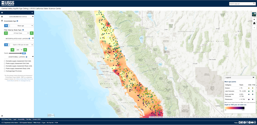 Central Valley Aquifer Age Dating