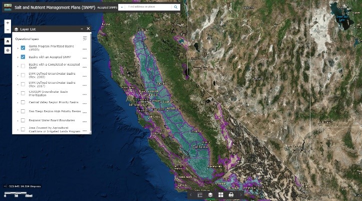 Salt and Nutrient Management Plans Webmap