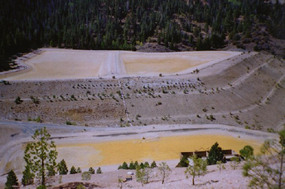 Looking over the Crusher at Ponds 2S, 2N, and 3 at the end of the treatment season, September 2001