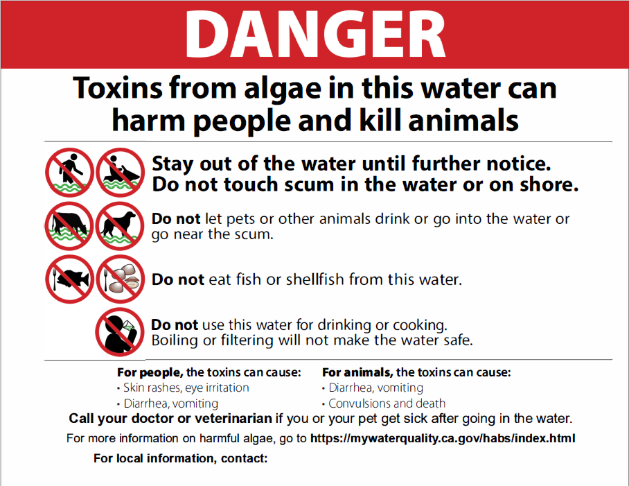 Figure 3: Danger sign posted