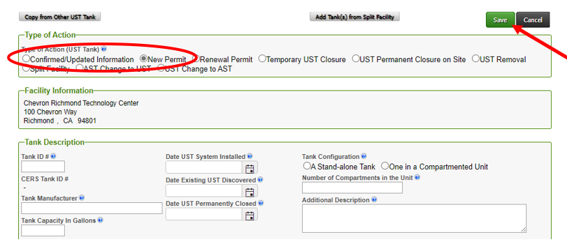 Screenshot of Tank Monitoring Plan Confirmed