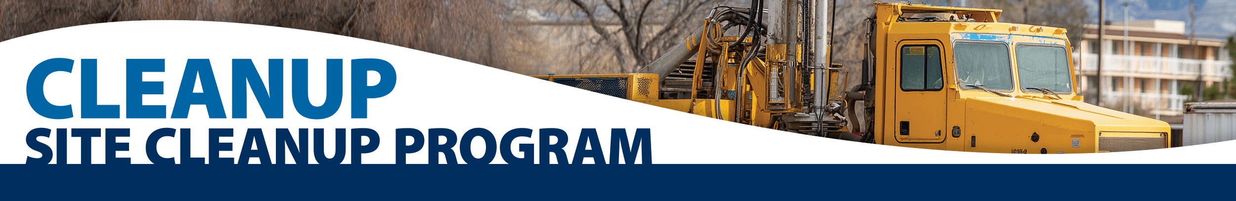 Site Cleanup Program (SCP) Program Banner