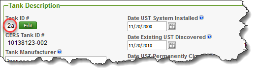 Screenshot of UST Submittal Element in CERS showing it set to ‘applicable’ or ‘always applicable’