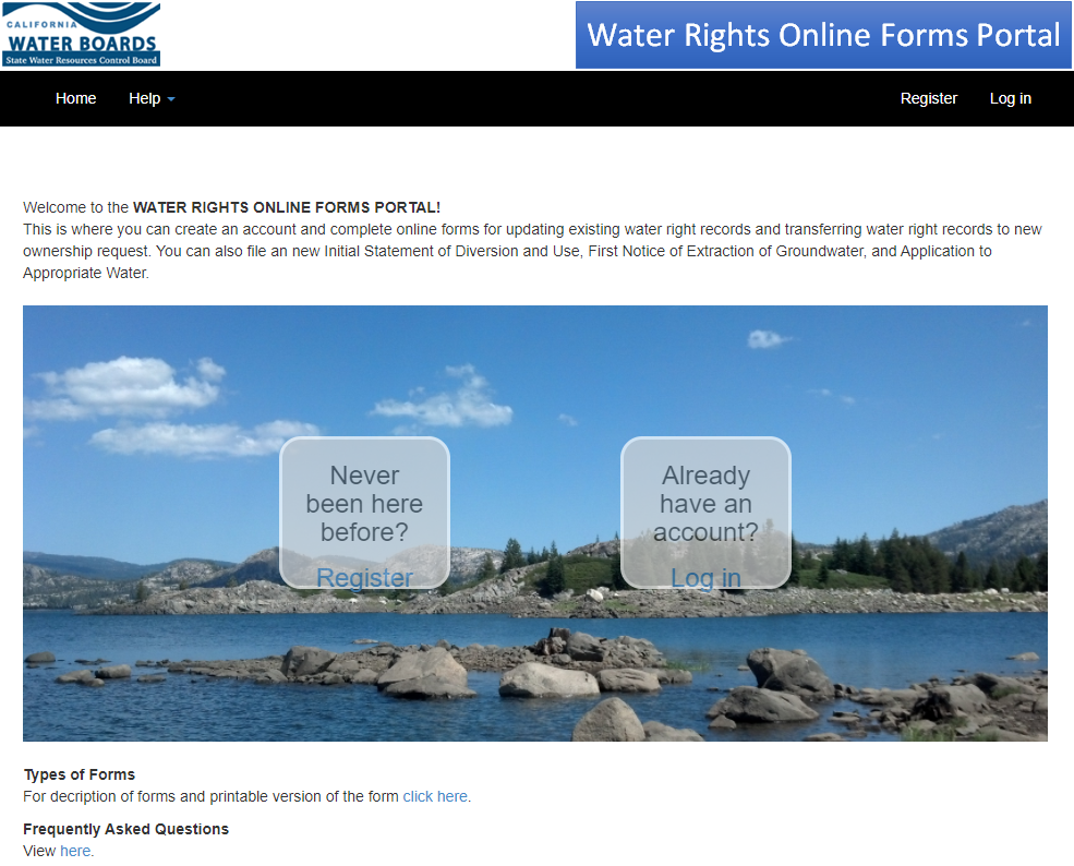 water rights portal