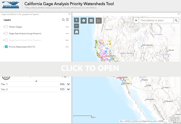 Stream Gages Explorer Tool screenshot